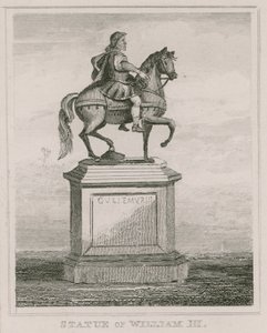 Standbeeld van koning Willem de Derde, in St Jamess Square, Londen