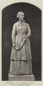 Standbeeld van Zuster Dora, door de heer F Williamson, Esher door English School
