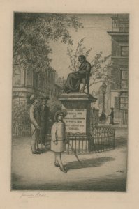 Standbeeld van Thomas Carlyle door English School