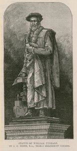 Standbeeld van William Tyndale door English School