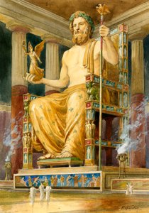 Standbeeld van Zeus in Olympia