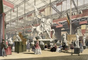 Standbeelden in de Belgische sectie van de Grote Tentoonstelling van 1851, uit Dickinson