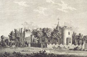 Strawberry Hill: Noordkant, 1784 door English School