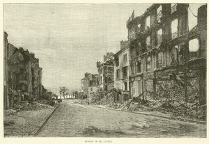 Straat in St Cloud, november 1870 door English School