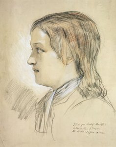 Studie voor het hoofd van Alex Pope (1688-1744) introductie tot Dryden, in Butlers Coffee House door English School