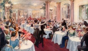 Dinerscène in het Savoy