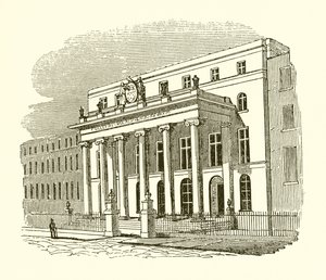 Chirurgenzaal in Lincolns Inn Fields door English School