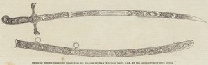 Eerwaardeswaard aangeboden aan Generaal Sir William Fenwick Williams, Baronet, KCB, door de Wetgevende Macht van Nova Scotia door English School
