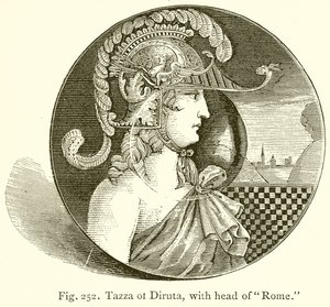Tazza van Diruta, met hoofd van Rome door English School