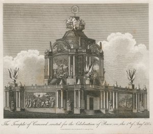 Tempel van Concord opgericht voor de Vrede van 1814