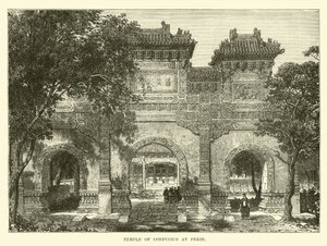 Tempel van Confucius in Peking door English School