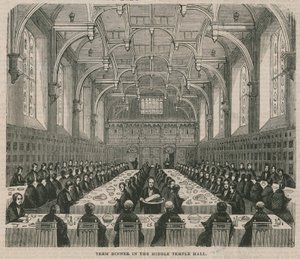 Termijndiner in de Middle Temple Hall door English School