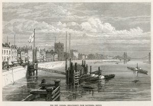 Thames Embankment bij Chelsea door English School