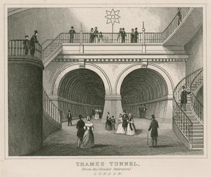 Thames Tunnel vanaf de wenteltrap