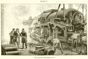 Het 110-tons Armstrong-kanon door English School