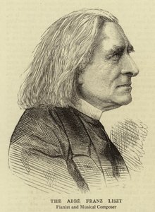 De Abbe Franz Liszt (gravure)
