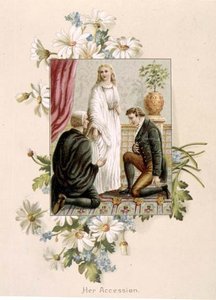 De Troonsbestijging van Koningin Victoria, 20 juni 1837, illustratie uit 