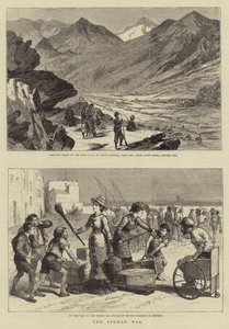 De Afghaanse Oorlog (gravure) door English School
