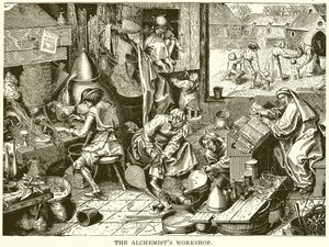 De Werkplaats van de Alchemist door English School
