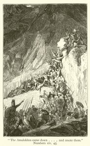 "De Amalekieten kwamen neer...en sloegen hen", Numeri, xiv, 45 door English School