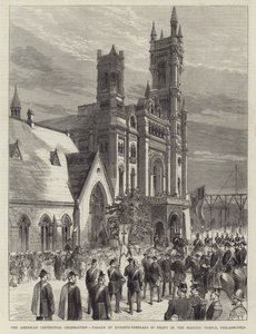 De Amerikaanse Eeuwfeestviering, Parade van Tempeliers voor de Vrijmetselaarstempel, Philadelphia