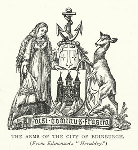 Het Wapen van de Stad Edinburgh door English School