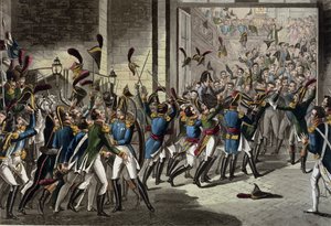 De aankomst van Napoleon bij de Tuilerieën op 20 maart 1815