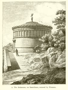 Het Arsinoeum, op Samothrace, gerestaureerd door Nietmann door English School