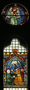 De Hemelvaart met de Maagd Maria, Sint-Petrus en Sint-Jan