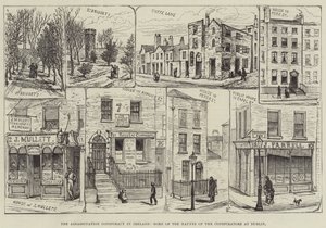 De moordcomplot in Ierland, enkele schuilplaatsen van de samenzweerders in Dublin door English School
