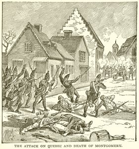 De aanval op Quebec en de dood van Montgomery door English School
