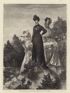 De herfstcampagne, tussen twee vuren (gravure) door English School