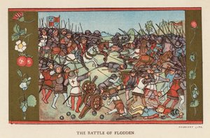 De Slag bij Flodden door English School