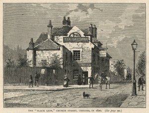 Het Black Lion café in Chelsea