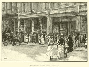 Het blok, Collins Street, Melbourne door English School