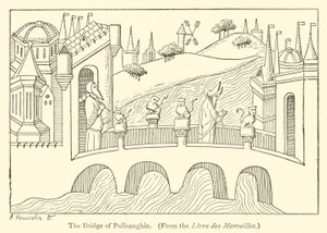 De brug van Pulisanghin (gravure) door English School