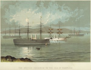 Het Britse squadron in de Zee van Marmara door English School