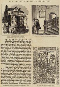 De Caxton Memorial Celebration (gravure) door English School