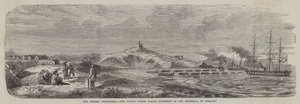 De Chinese Expeditie, de Geallieerde Strijdkrachten nemen bezit van het schiereiland Tche-Fou (gravure) door English School