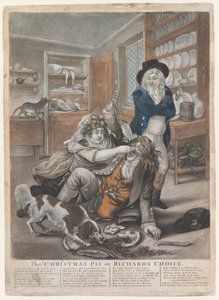 De Kersttaart of Richards Keuze, 1795 door English School