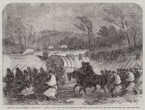 De burgeroorlog in Amerika, mislukte poging van het leger van de Potomac om de Rappahannock over te steken op 20 januari laatstleden door English School