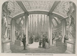 Het Colosseum - De Glyptotheca, of museum van beeldhouwkunst (gravure) door English School