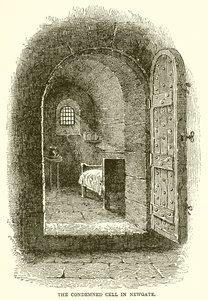 De Gevangeniscel in Newgate door English School
