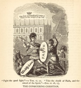 De overwinnende christen (gravure)