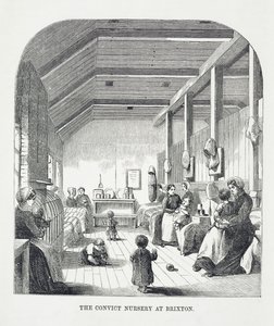 De Gevangeniskwekerij in Brixton, uit The Criminal Prisons of London and Scenes of Prison Life door Henry Mayhew (1812-87) en John Binny, 1862 door English School