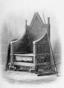 De Kroningsstoel in Westminster Abbey