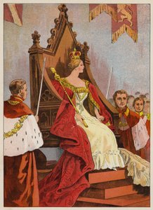 De Kroning van Koningin Victoria door English School