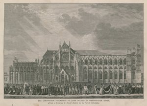 De Kroningsprocessie van Anne Boleyn naar Westminster Abbey