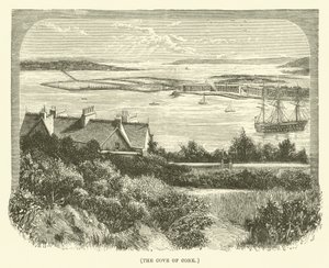 De inham van Cork (gravure) door English School
