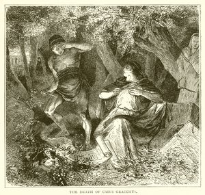De dood van Caius Gracchus door English School